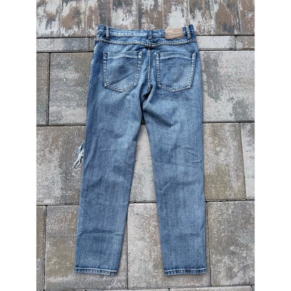 ONE TEASPOON distressed Awesome Baggies destroyed straight leg denim jeans - Picture 11 of 11
